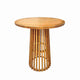 Chivari Round Slatted Cocktail Table 42" High with 36" Diameter Top in Chestnut TCKTL-WD-KT36-AX