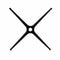Chivari Black Cocktail Table Base TCOMPBASE-B-AX-T