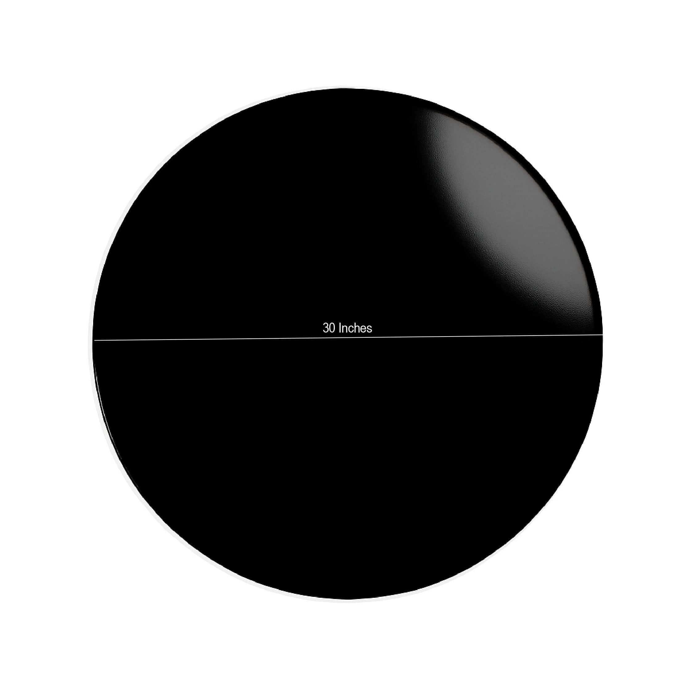 Chivari 30" Round Plywood Cocktail Table Top Black TCOMPRD30TOPBLK-AX-T