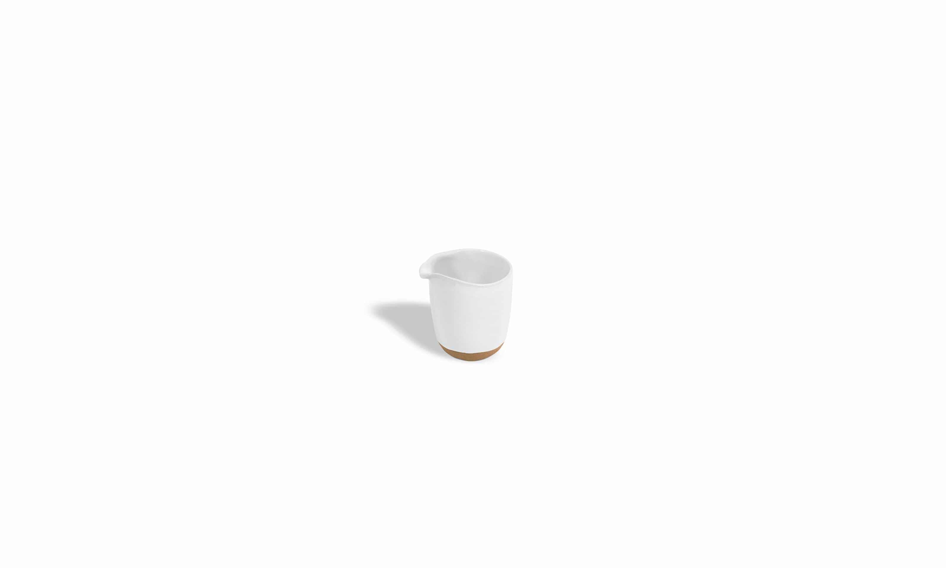 Front of the House Front of the House 4oz Artefact® Pourer - White (Sold in case pack of 12) FOH-TCR018WHP23