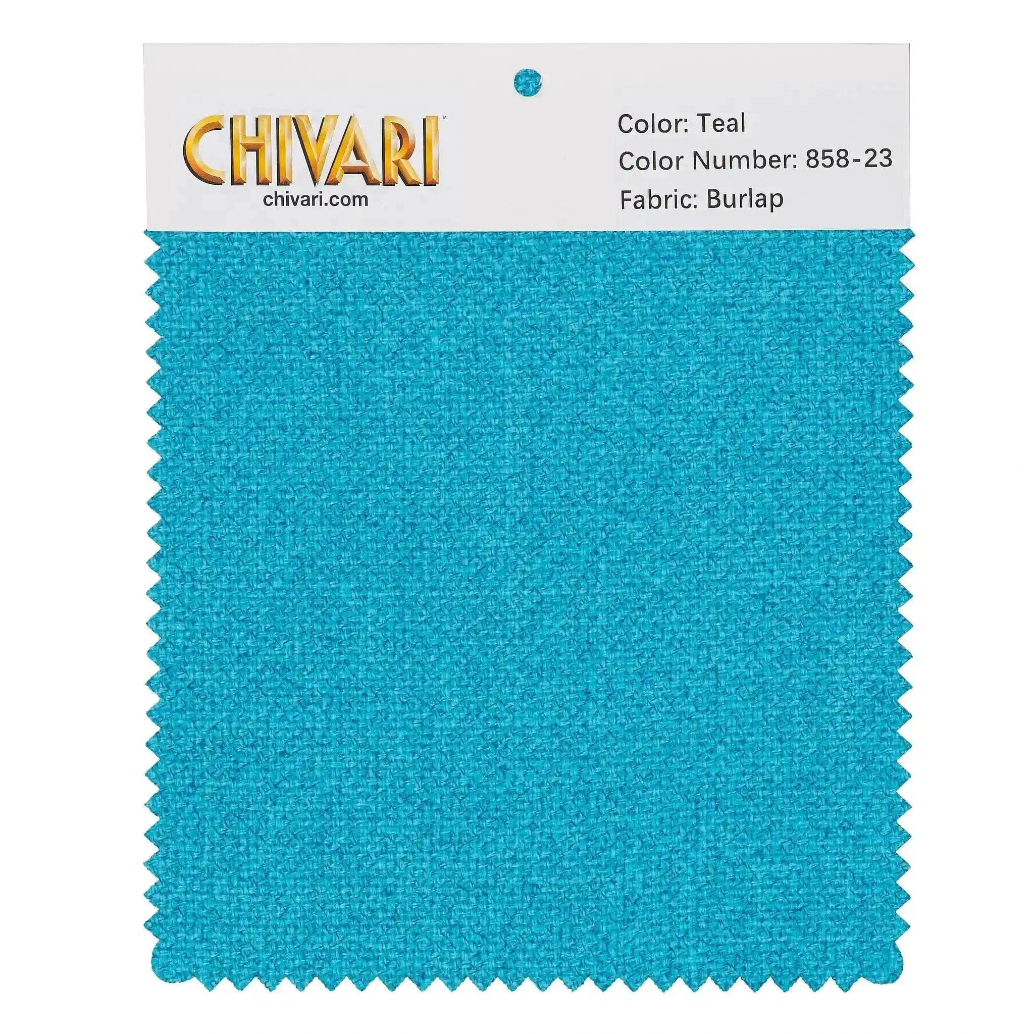 Chivari World’s Best Cushion Fabric Swatch – Teal SW-B-TL-A