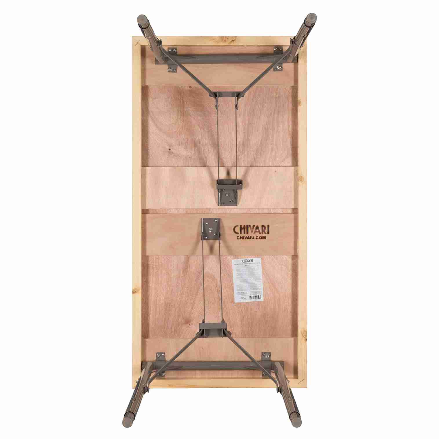 Chivari 48" x 24" (4 Foot) Rectangle Plywood Expo Table - Adjustable Height TEXPRT4824G-AX-T