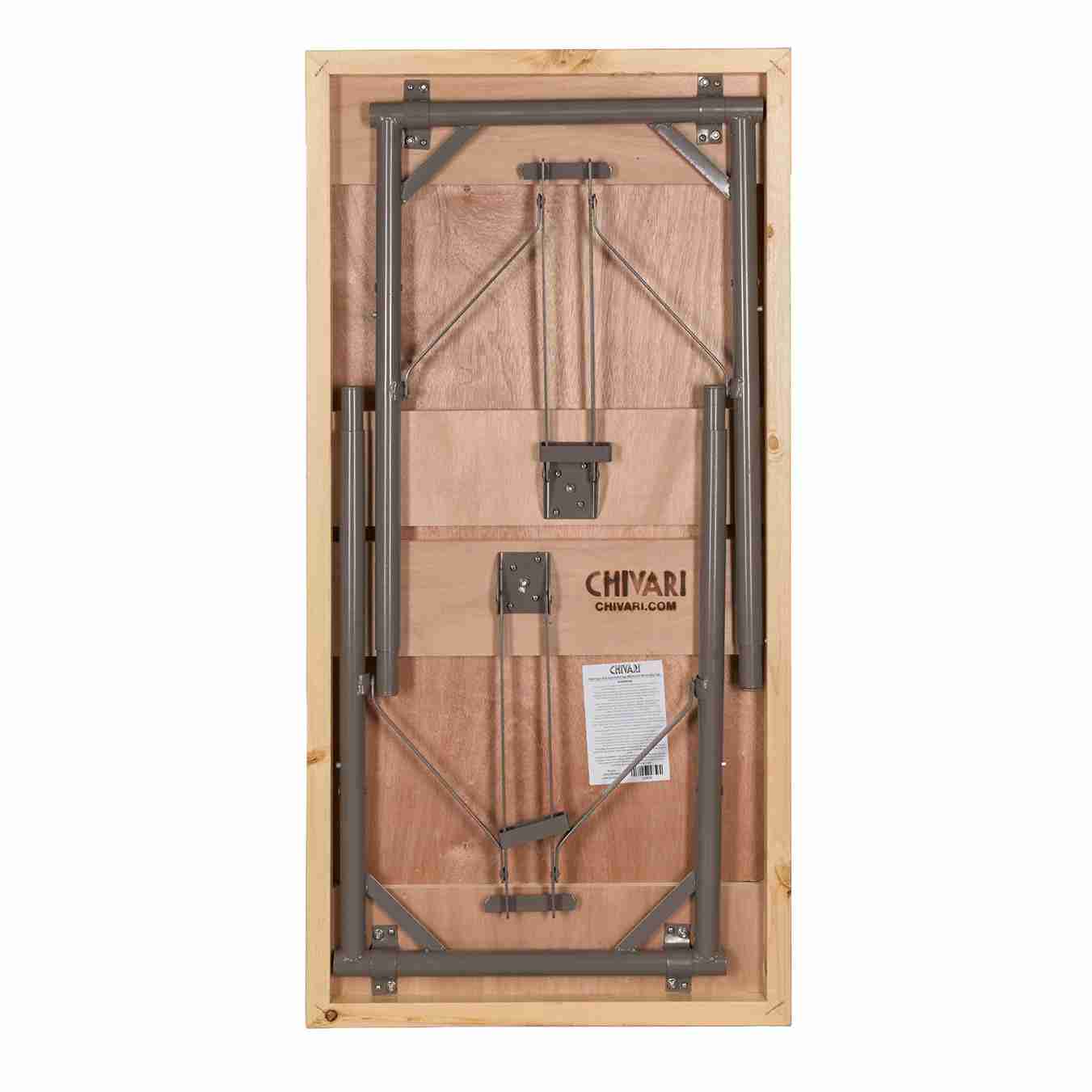 Chivari 48" x 24" (4 Foot) Rectangle Plywood Expo Table - Adjustable Height TEXPRT4824G-AX-T