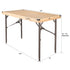 Chivari 48" x 24" (4 Foot) Rectangle Plywood Expo Table - Adjustable Height TEXPRT4824G-AX-T