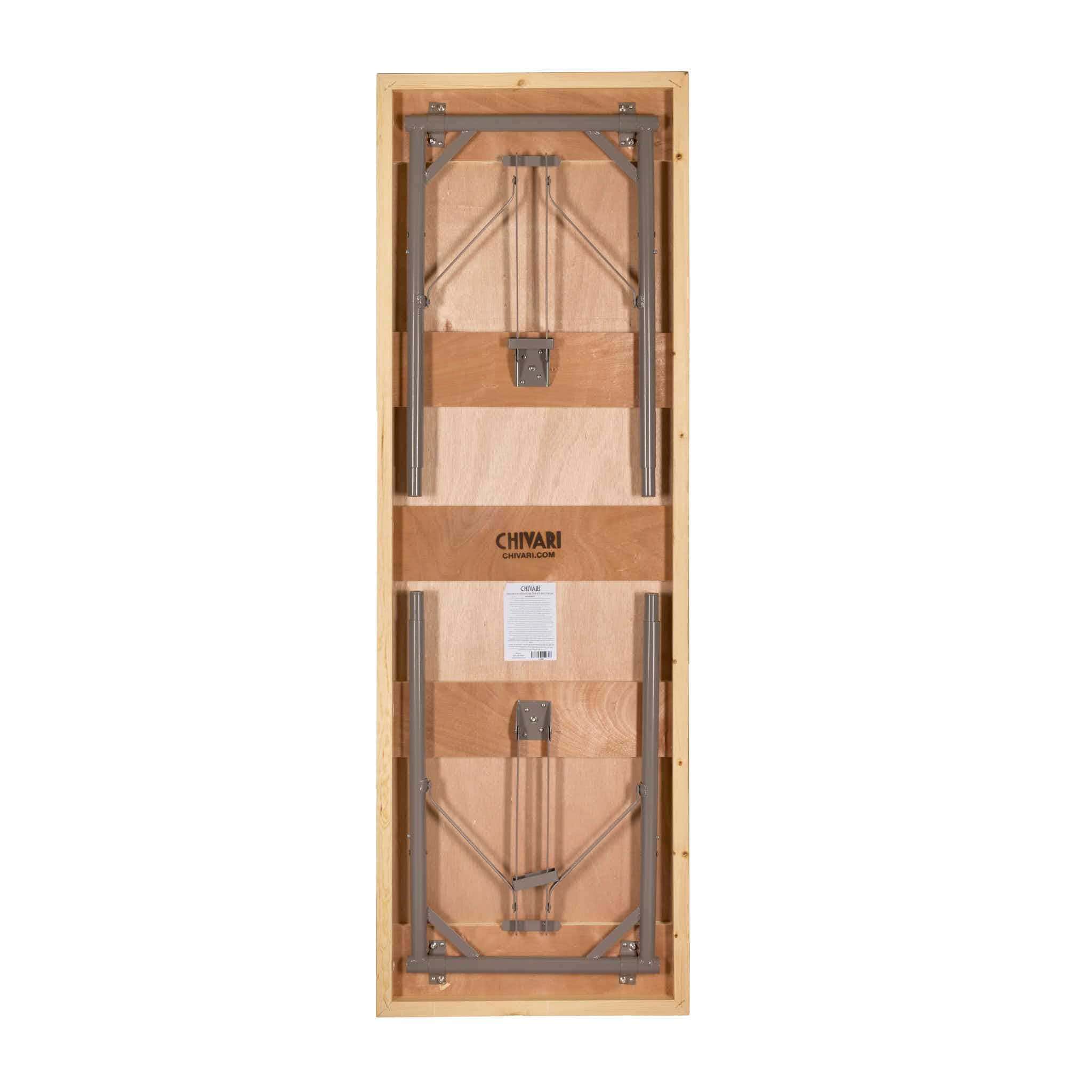 Chivari 72" x 24" (6 Foot) Rectangle Plywood Expo Table - Adjustable Height TEXPRT7224G-AX-T