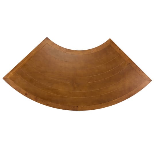 Chivari Enclosed Circle Serpentine Farm Table Kit - Seats 16 - Includes 4 Chestnut Serpentine Tables TFARM-SNKT-CHT3