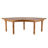 Chivari Elongated Serpentine Farm Table Kit - Seats 42 - Includes 4 Chestnut Serpentine Tables and 5 Rectangle Tables TFARM-SNKT-CHT2