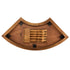 Chivari Elongated Serpentine Farm Table Kit - Seats 42 - Includes 4 Chestnut Serpentine Tables and 5 Rectangle Tables TFARM-SNKT-CHT2