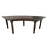 Chivari 99" x 40" (8.25 Foot) Fruitwood Serpentine Fluted Leg Wood Farm Table TFARM-SERP-9940-FTW-AX