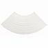 Chivari 99" x 40" (8.25 Foot) White Distressed Serpentine Fluted Leg Wood Farm Table TFARM-SERP-9940-WD-AX