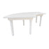 Chivari 99" x 40" (8.25 Foot) White Distressed Serpentine Fluted Leg Wood Farm Table TFARM-SERP-9940-WD-AX