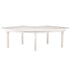 Chivari U-Shape Serpentine Farm Table Kit - Seats 12 - Includes 2 White Distressed Serpentine Tables TFARM-SNKT-WD4