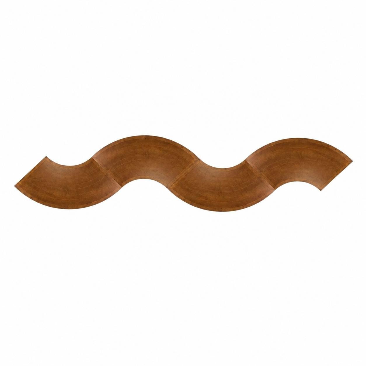 Chivari S-Curve Serpentine Farm Table Kit - Seats 22 - Includes 4 Chestnut Serpentine Tables TFARM-SNKT-CHT1