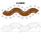 Chivari S-Curve Serpentine Farm Table Kit - Seats 22 - Includes 4 Fruitwood Serpentine Tables TFARM-SNKT-FTW1