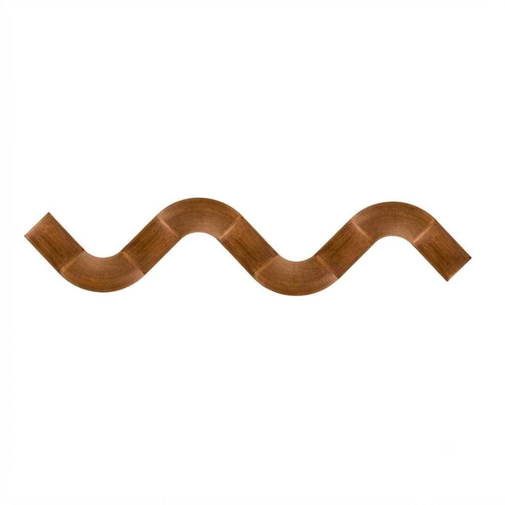 Chivari Elongated Serpentine Farm Table Kit - Seats 42 - Includes 4 Chestnut Serpentine Tables and 5 Rectangle Tables TFARM-SNKT-CHT2