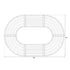 Chivari Capsule Bridge Serpentine Farm Table Kit - Seats 20 - Includes 4 Chestnut Serpentine Tables and 2 Rectangle Tables TFARM-SNKT-CHT5