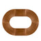 Chivari Capsule Bridge Serpentine Farm Table Kit - Seats 20 - Includes 4 Chestnut Serpentine Tables and 2 Rectangle Tables TFARM-SNKT-CHT5