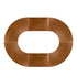 Chivari Capsule Bridge Serpentine Farm Table Kit - Seats 20 - Includes 4 Chestnut Serpentine Tables and 2 Rectangle Tables TFARM-SNKT-CHT5