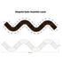 Chivari Elongated Serpentine Farm Table Kit - Seats 42 - Includes 4 Fruitwood Serpentine Tables and 5 Rectangle Tables TFARM-SNKT-FTW2