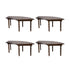 Chivari Enclosed Circle Serpentine Farm Table Kit - Seats 16 - Includes 4 Fruitwood Serpentine Tables TFARM-SNKT-FTW3