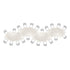 S-Curve Serpentine Farm Table Kit - Seats 22 - Includes 4 White Distressed Serpentine Tables