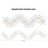Chivari Elongated Serpentine Farm Table Kit - Seats 42 - Includes 4 White Distressed Serpentine Tables and 5 Rectangle Tables TFARM-SNKT-WD2