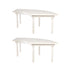 Chivari U-Shape Serpentine Farm Table Kit - Seats 12 - Includes 2 White Distressed Serpentine Tables TFARM-SNKT-WD4