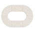Chivari Capsule Bridge Serpentine Farm Table Kit - Seats 20 - Includes 4 White Distressed Serpentine Tables and 2 Rectangle Tables TFARM-SNKT-WD5