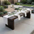 Chivari 96" x 30" Fruitwood Farm Table Conversion Kit for Banquet Tables TFARMCKT9630-FTW-AX-T