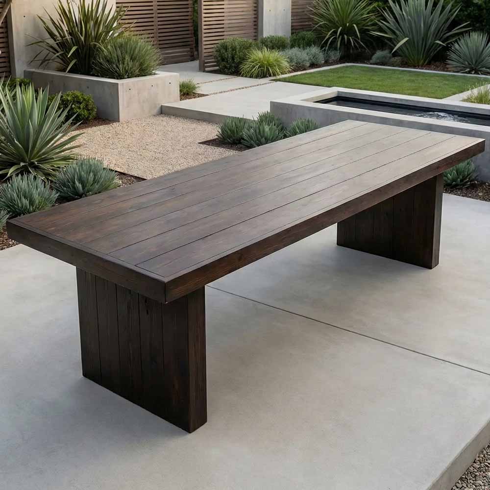 Chivari 96" x 30" Fruitwood Farm Table Conversion Kit for Banquet Tables TFARMCKT9630-FTW-AX-T