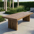 Chivari 96" x 40" Chestnut Finish Farm Table Conversion Kit for 96" x 30" Banquet Tables TFARMCKT9640-CHT-AX-T