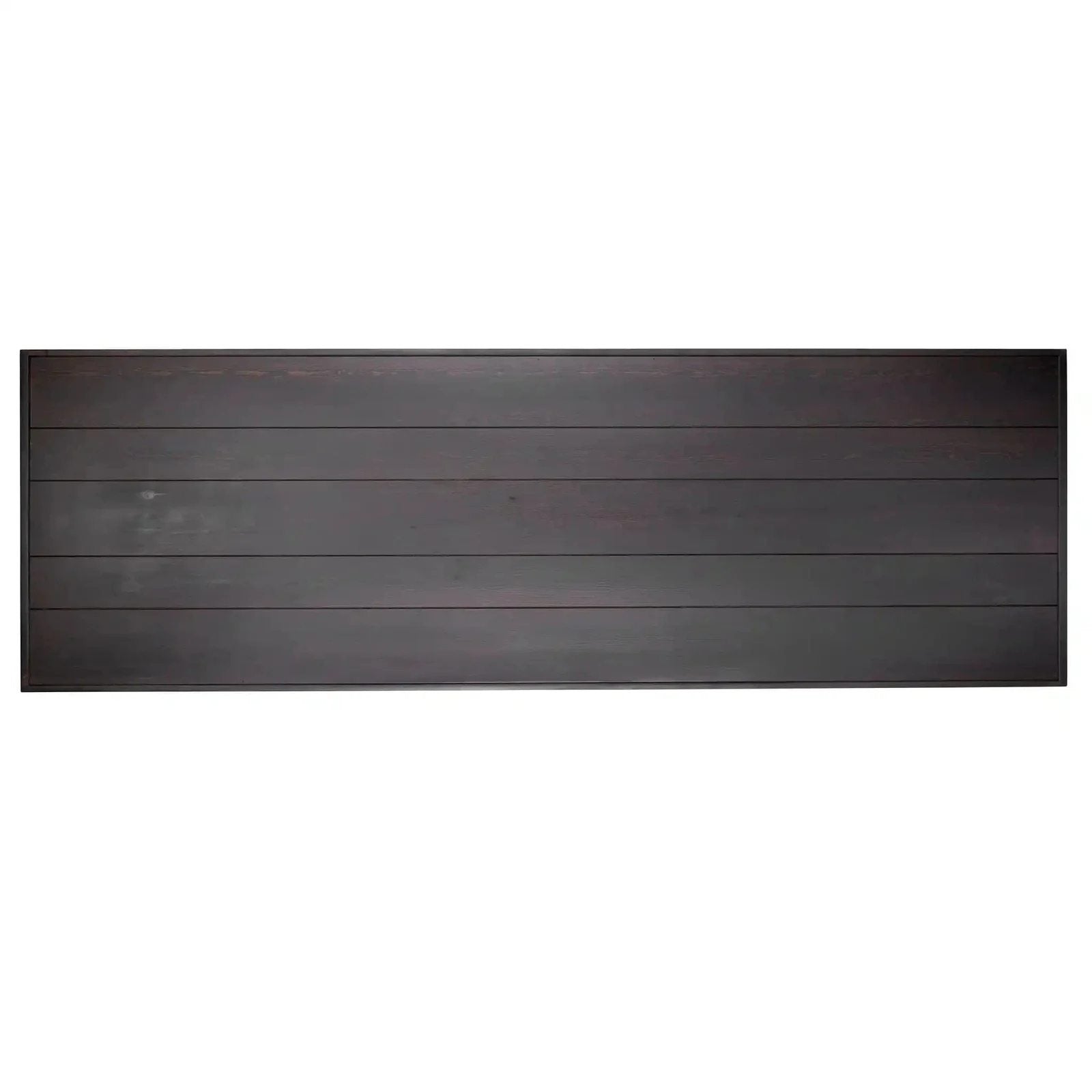 Chivari 96" x 40" Fruitwood Farm Table Conversion Kit for 96" x 30" Banquet Tables TFARMCKT9640-FTW-AX-T