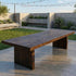 Chivari 96" x 40" Fruitwood Farm Table Conversion Kit for 96" x 30" Banquet Tables TFARMCKT9640-FTW-AX-T