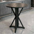 Chivari 36" (3 Foot) Black Round Farm Cocktail Table TFARMCKTL36-BL-AX-T