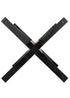 Chivari 36" (3 Foot) Black Round Farm Cocktail Table TFARMCKTL36-BL-AX-T