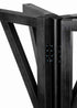 Chivari 36" (3 Foot) Black Round Farm Cocktail Table TFARMCKTL36-BL-AX-T
