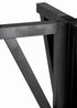Chivari 36" (3 Foot) Black Round Farm Cocktail Table TFARMCKTL36-BL-AX-T