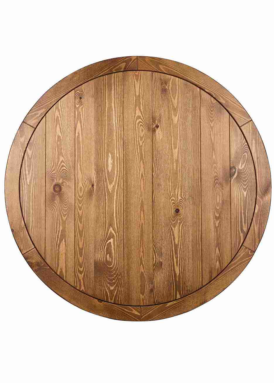 Chivari 36" (3 Foot) Chestnut Round Farm Cocktail Table TFARMCKTL36-CH-AX-T