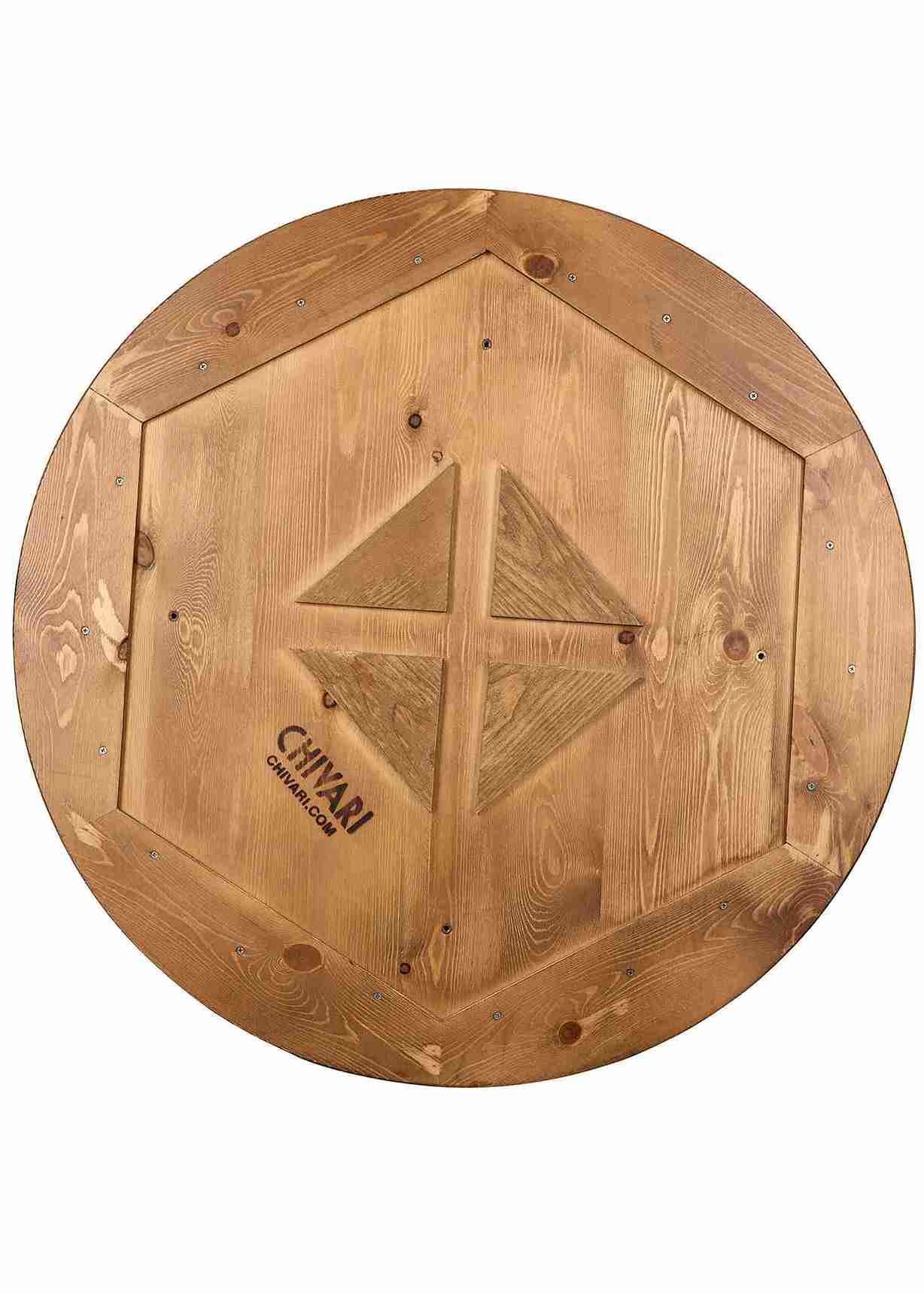 Chivari 36" (3 Foot) Chestnut Round Farm Cocktail Table TFARMCKTL36-CH-AX-T