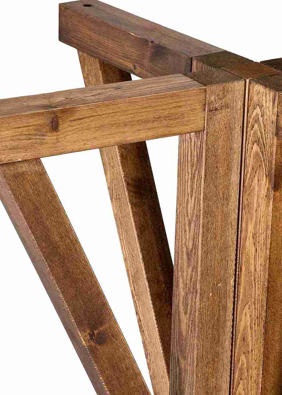 Chivari 36" (3 Foot) Chestnut Round Farm Cocktail Table TFARMCKTL36-CH-AX-T