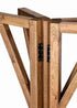 Chivari 36" (3 Foot) Chestnut Round Farm Cocktail Table TFARMCKTL36-CH-AX-T