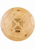 Chivari 36" (3 Foot) Natural Round Farm Cocktail Table TFARMCKTL36-NT-AX-T