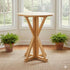 Chivari 36" (3 Foot) Natural Round Farm Cocktail Table TFARMCKTL36-NT-AX-T