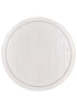 Chivari 36" (3 Foot) White Distressed Round Farm Cocktail Table TFARMCKTL36-WD-AX-T
