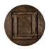 Chivari 60" (5 Foot) Fruitwood Round Farm Table TFARMRD60-FRTWD-S-LEG-AX-T