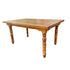 Chivari 60" x 40" (5 Foot) Chestnut Rectangle Fluted Leg Wood Farm Table TFARMRT6040-CHT-T-AX