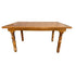 Chivari 60" x 40" (5 Foot) Chestnut Rectangle Fluted Leg Wood Farm Table TFARMRT6040-CHT-T-AX
