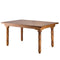 Chivari 60" x 40" (5 Foot) Chestnut Rectangle Fluted Leg Wood Farm Table TFARMRT6040-CHT-T-AX