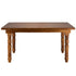 Chivari 60" x 40" (5 Foot) Chestnut Rectangle Fluted Leg Wood Farm Table TFARMRT6040-CHT-T-AX