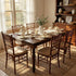 Chivari 60" x 40" (5 Foot) Fruitwood Rectangle Fluted Leg Wood Farm Table TFARMRT6040-FTW-T-AX